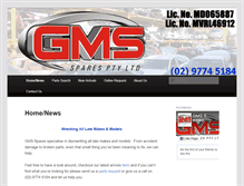 Tablet Screenshot of gmsspares.com.au